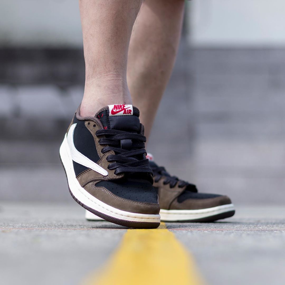 Nike,AJ1,Air Jordan 1,Travis S  低帮反勾 Air Jordan 1 九月发售！看完上脚图又种草了！