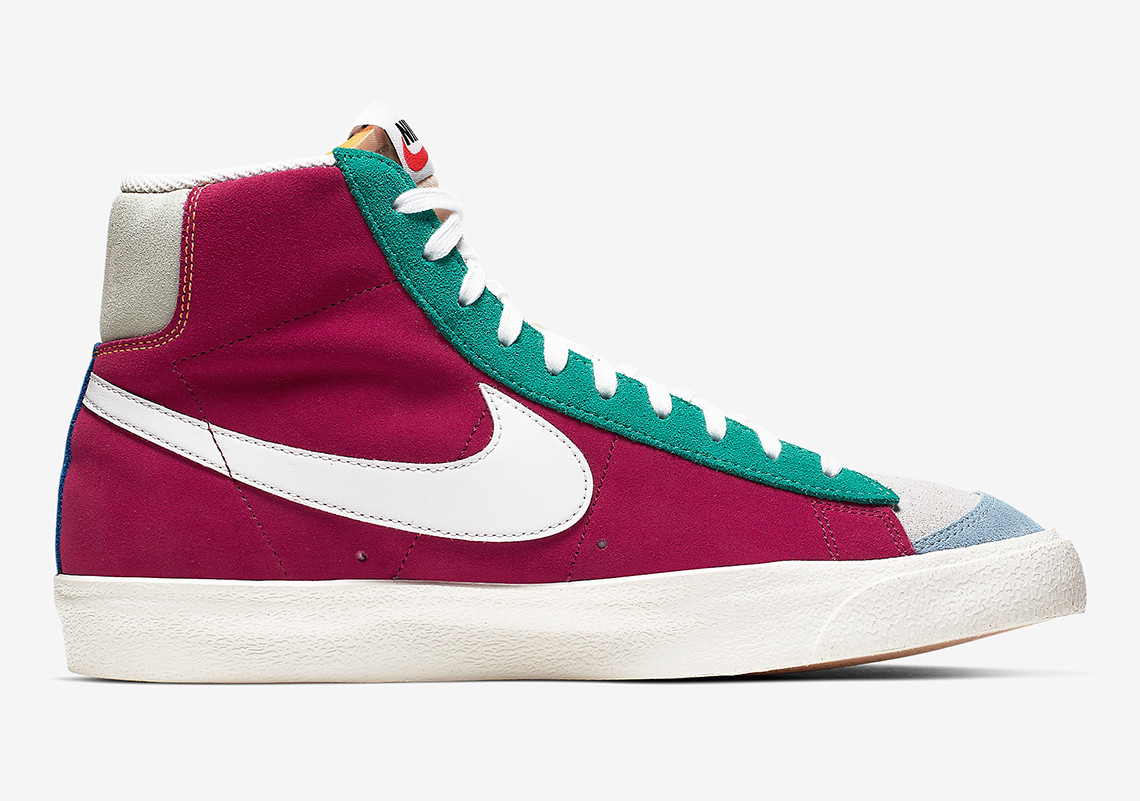 Nike,Blazer Mid,发售,CI1167-600  多元色彩拼接！高颜值 Nike Blazer Mid 下月发售！