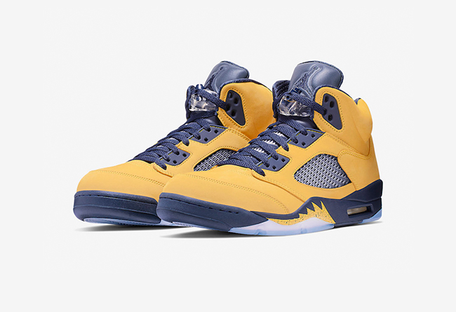 Inspire,Michigan,Fab 5,发售,Air  官图释出！密歇根 Air Jordan 5 确认本周六发售！