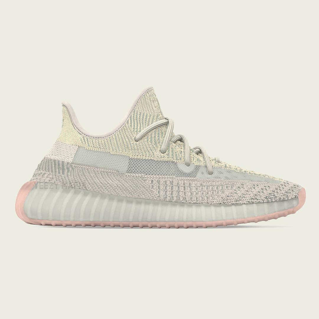 adidas,满天星,Yeezy Boost 350 V2,  满天星版本首次曝光！Yeezy「冰蓝 2.0」也是拼接鞋面！