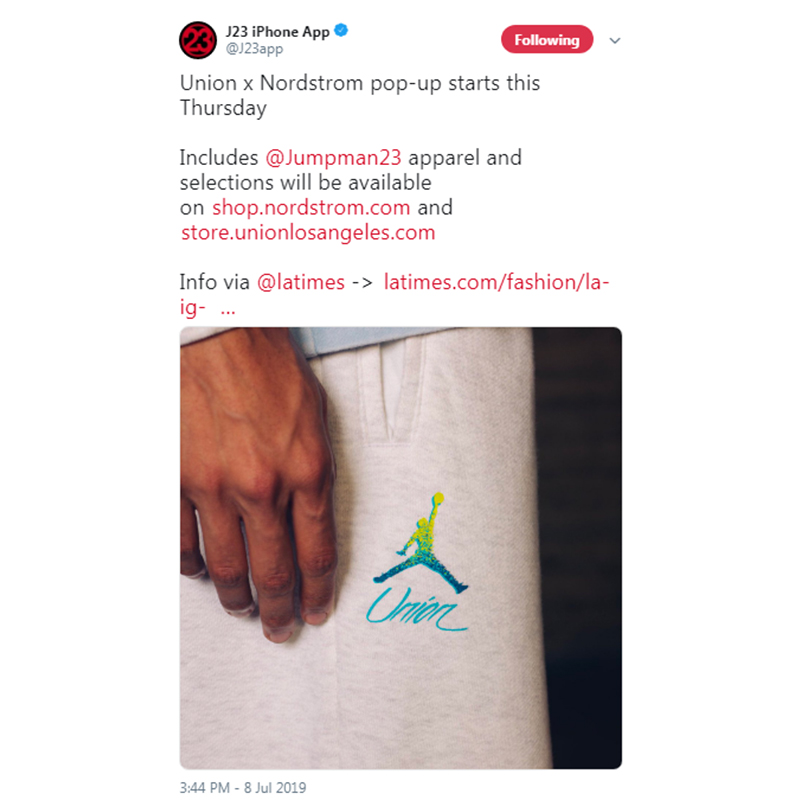 Union,Jordan Brand,发售  Union x Jordan Brand 联名新品曝光！本周快闪店发售！