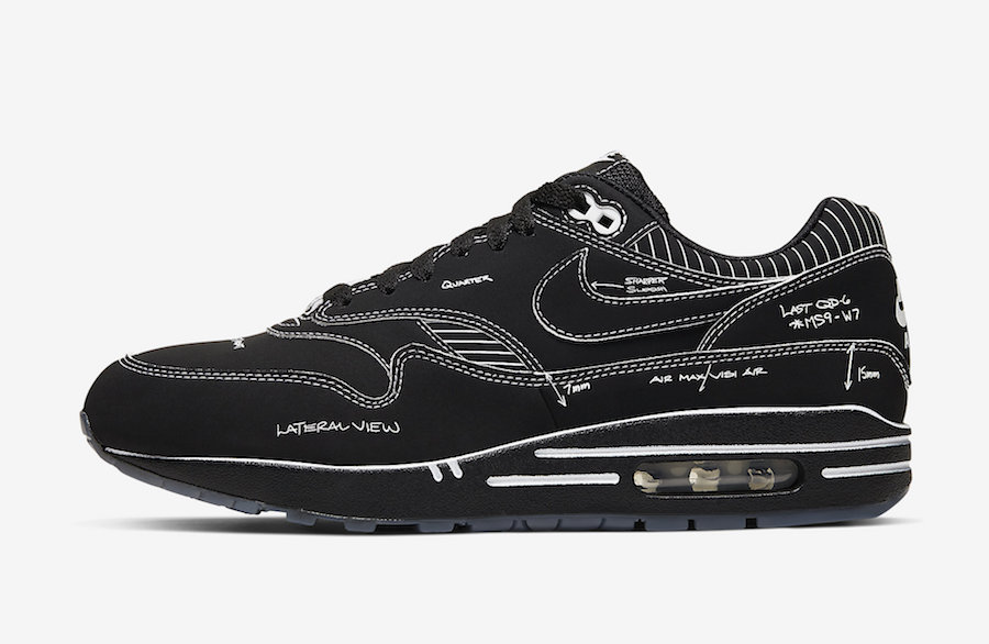 Air Max 1,Tinker,Nike,发售,CJ428  重新定义二次元！三款手稿 Air Max 1 Tinker 本周末发售！