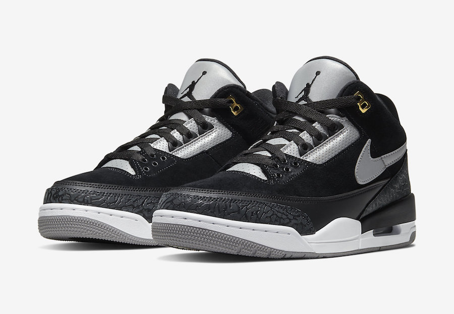 AJ3,Air Jordan 3,CK4348-007  细节颜值质感兼具！黑水泥 AJ3 Tinker 本周末发售