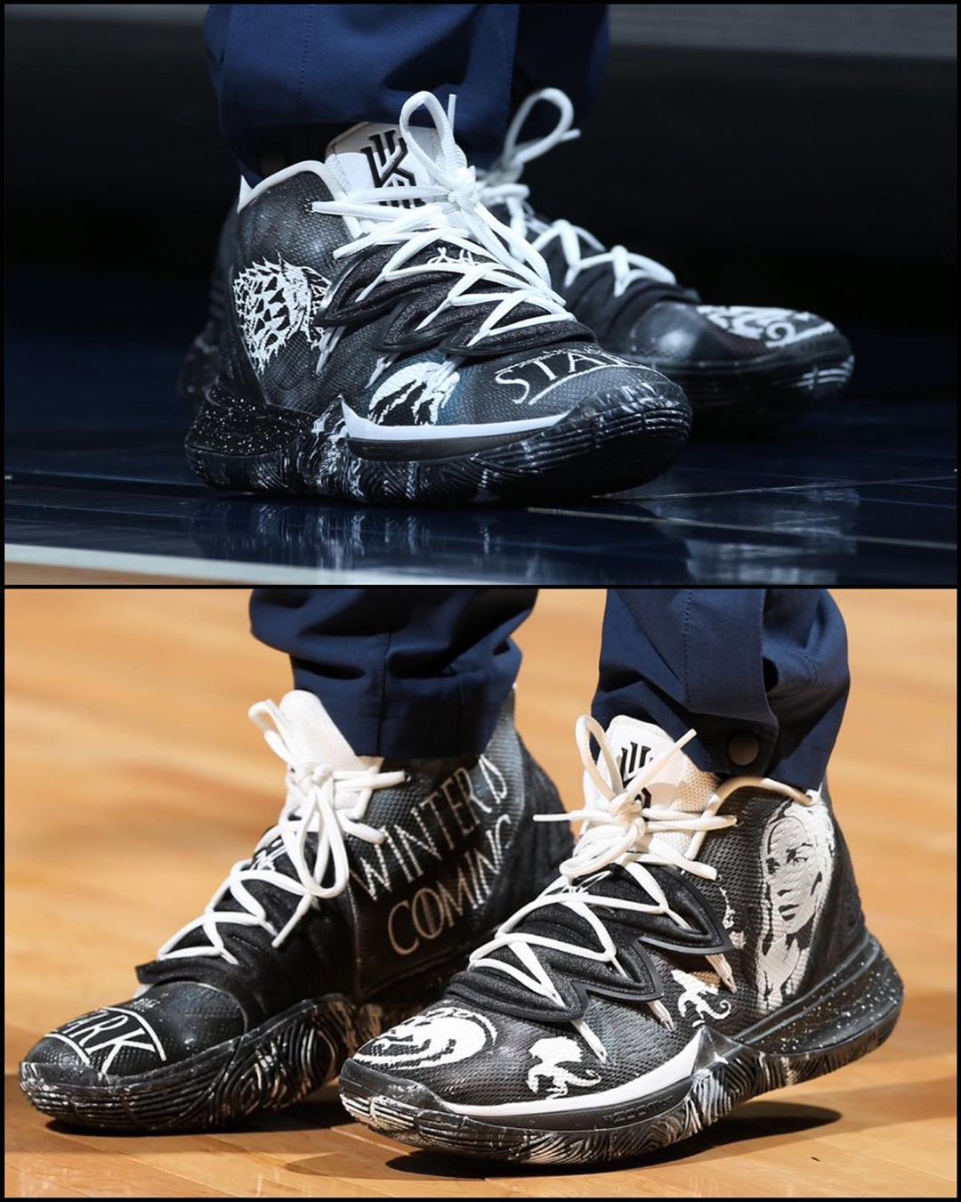 Nike,Kyrie 5  凛冬将至！这双《权力的游戏》 x Kyrie 5 你觉得如何？