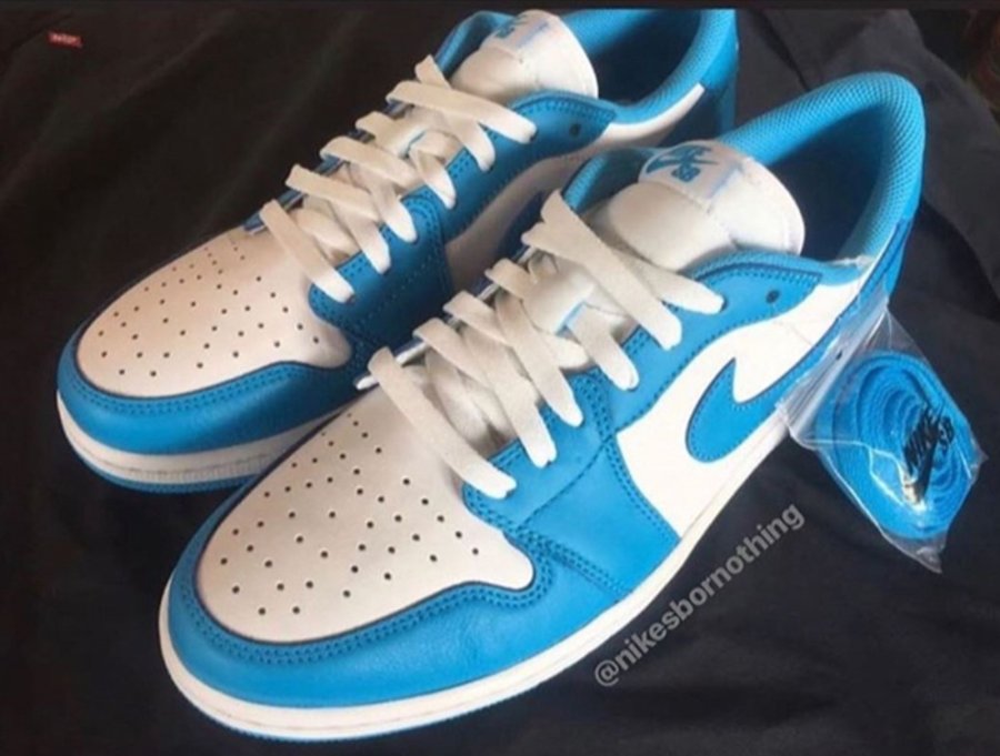 Nike SB,Air Jordan 1 Low,UNC,C  完整细节曝光！这双北卡 Nike SB x AJ1 Low 果然不简单！