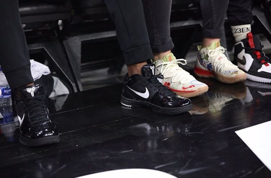 Zoom Kobe 4,Nike,明星,上脚  炫酷的漆皮质感！科比上脚 Zoom Kobe 4 全新配色
