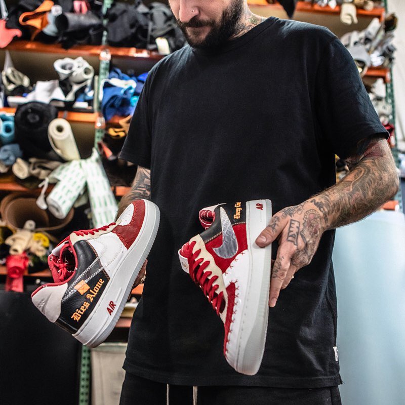 The Shoe Surgeon,Nike,Air Forc  奢侈品做工，Vlone 质感，鸳鸯配色！这双 2 万的 AF1 太酷了！