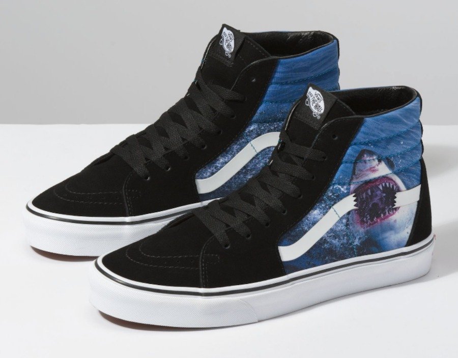 Vans,Slip-On,Sk8-Hi,发售  一口咬碎的 Vans Logo！这双「大鲨鱼」配色也太帅了！
