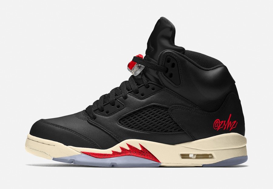 Air Jordan 5,AJ5,CT8480-001,Bl  哑光质地皮革，高级配色方案！全新 Air Jordan 5 首度曝光！