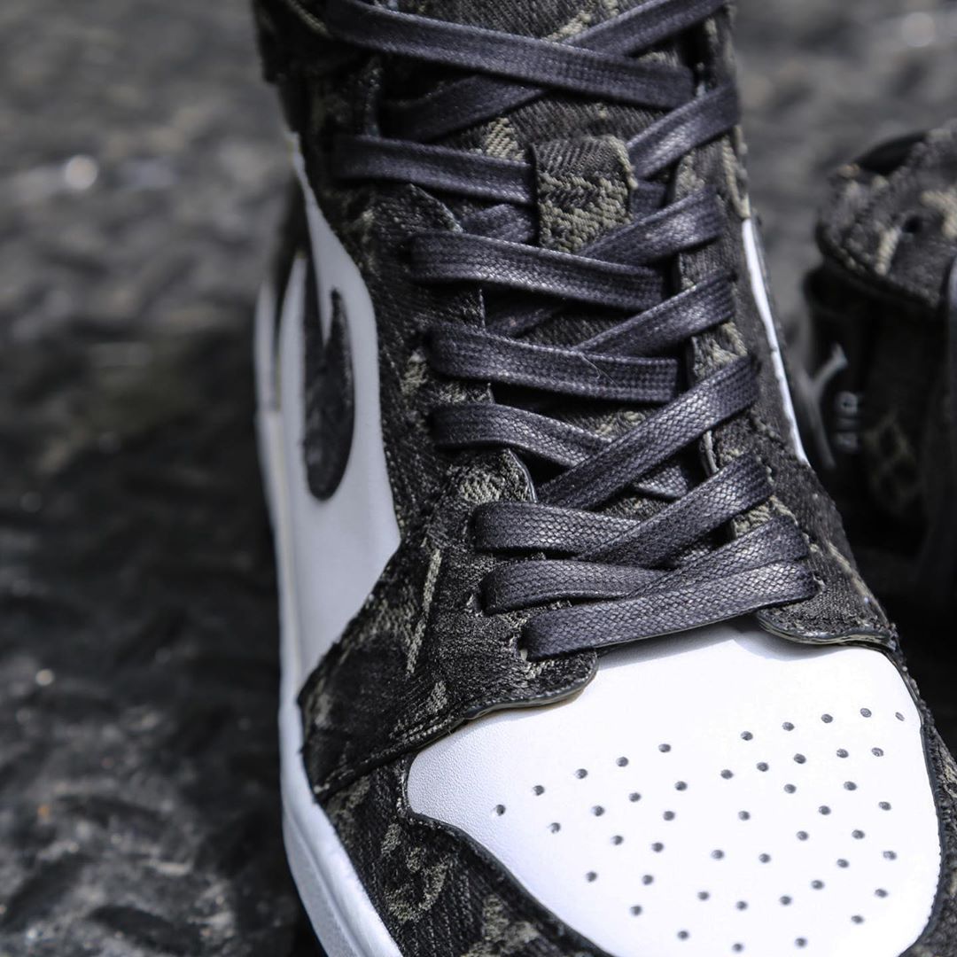 Air Jordan 1,AJ1,球鞋定制  LV 牛仔布鞋面！打造这双 Air Jordan 1 真是痛下血本！