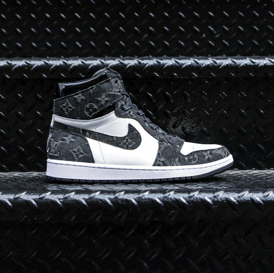 Air Jordan 1,AJ1,球鞋定制  LV 牛仔布鞋面！打造这双 Air Jordan 1 真是痛下血本！
