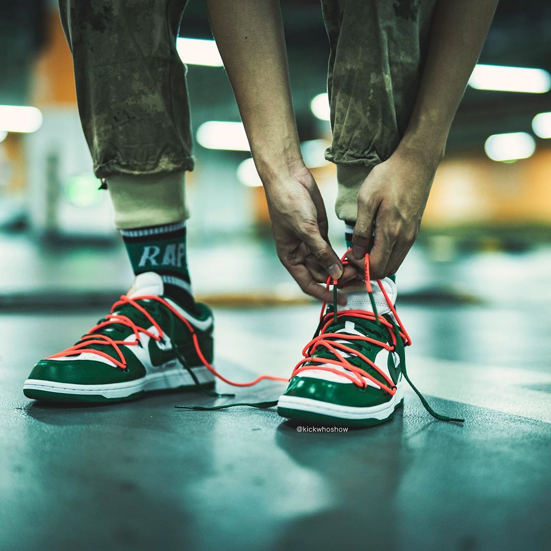 OFF-WHITE,Nike,Dunk SB,上脚,CT08  OFF-WHITE x Dunk Low 上脚照曝光！十月鞋王非它莫属！