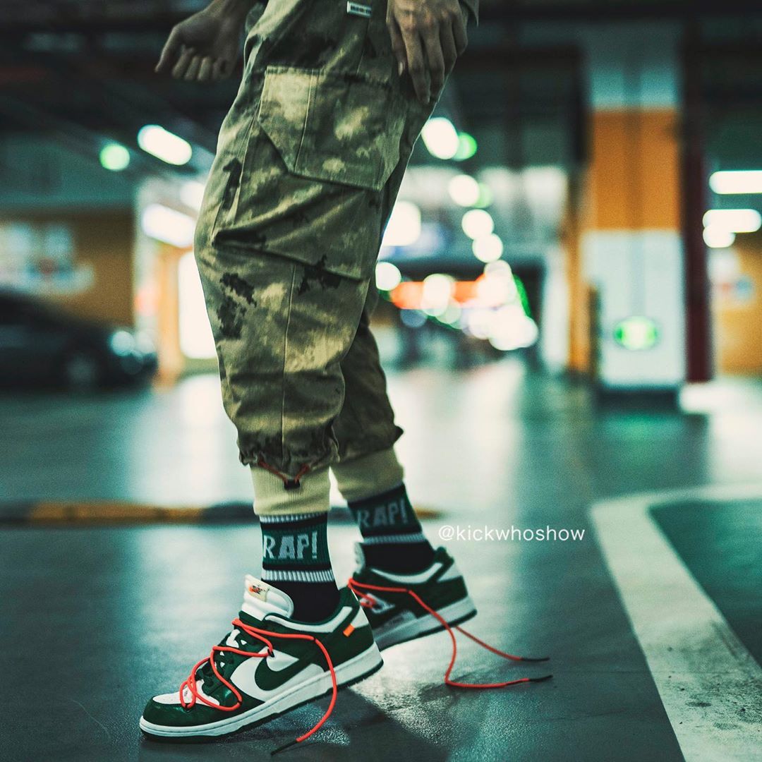 OFF-WHITE,Nike,Dunk SB,上脚,CT08  OFF-WHITE x Dunk Low 上脚照曝光！十月鞋王非它莫属！