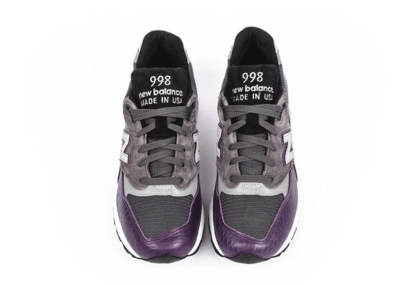 New Balance,998，M998AWH  奢华鳄鱼皮纹理！New Balance 998 新配色现已发售！