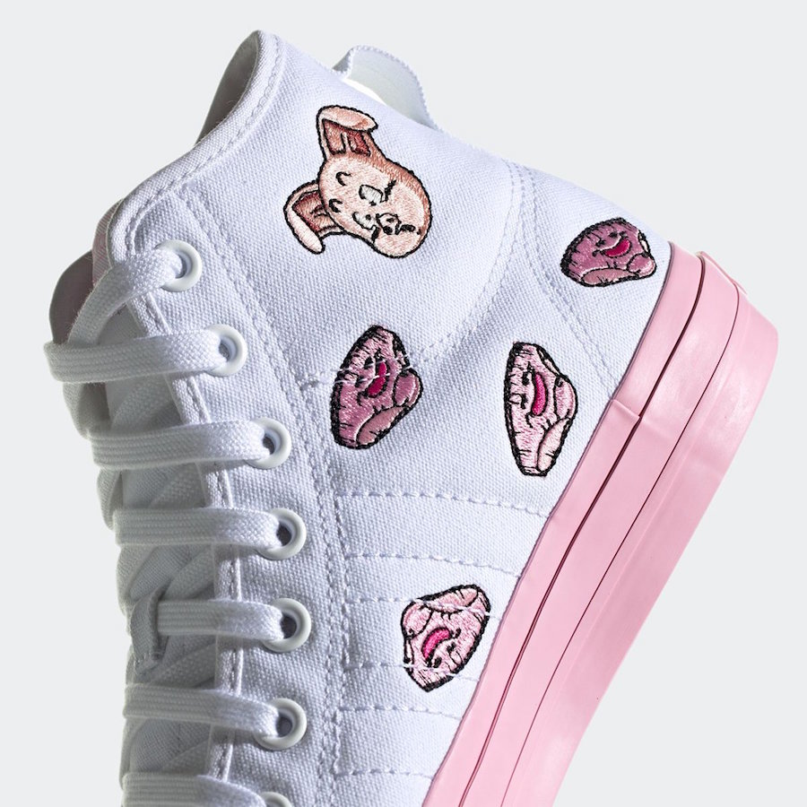 adidas,龙珠,Nizza Hi,EH3289,发售  龙珠 x adidas 又有新鞋曝光！鞋面的刺绣图案竟然是……