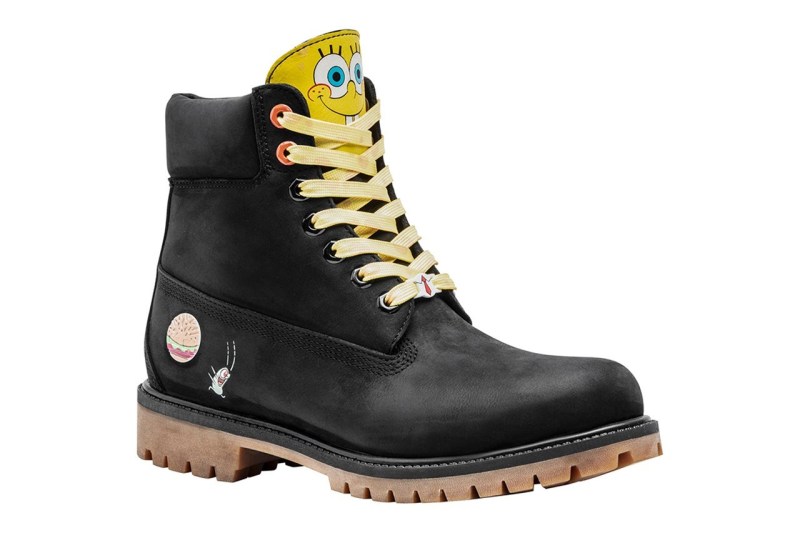 Timberland,Premium Waterproof  《海绵宝宝》x Timberland 联名来袭！装饰丰富，细节满满！