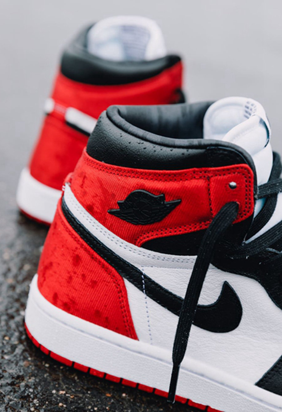 Air Jordan 1,AJ1,CD0461-016,Sa  尚未发售已是天价！丝绸黑脚趾 Air Jordan 1 明日发售！