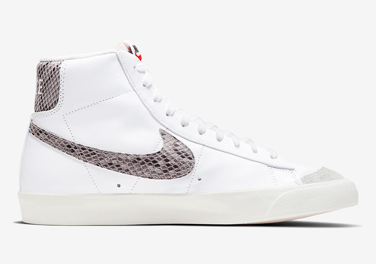 Nike,Blazer Mid,CI1176-101  奢华蛇纹点缀！Nike Blazer Mid 全新配色即将发售！