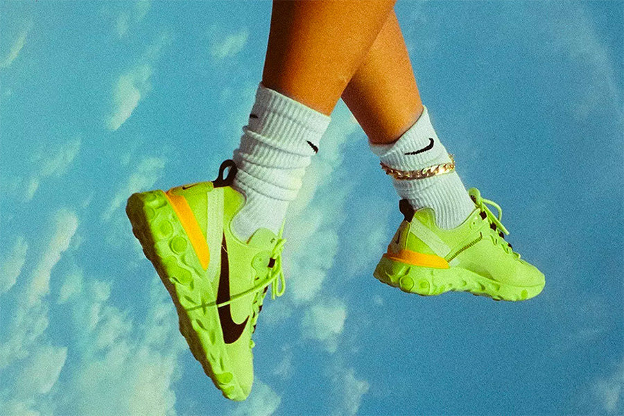 Element 55,Nike  醒目荧光绿！React Element 55 带来联名新品