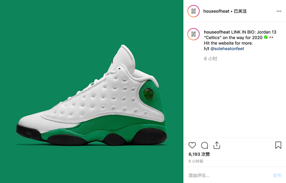 Air Jordan 13,AJ13, Celtics,发售  酷似雷阿伦 PE 配色！这双 Air Jordan 13 你打几分？