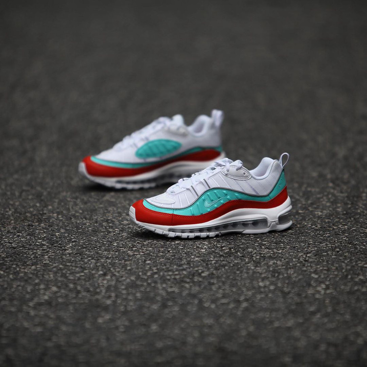 Nike,Air Max 98  复古造型 + 抢眼撞色！Air Max 98 新配色实物美图来了！
