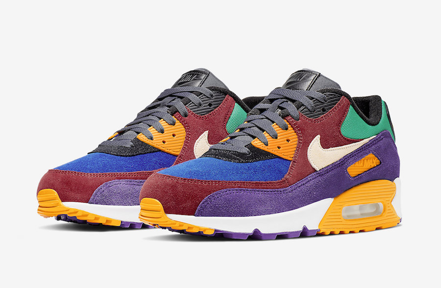 Air Max 90,Viotech,CD0917-600,  多彩拼接，复活节彩蛋风格！全新 Air Max 90 “Viotech”下周发售！