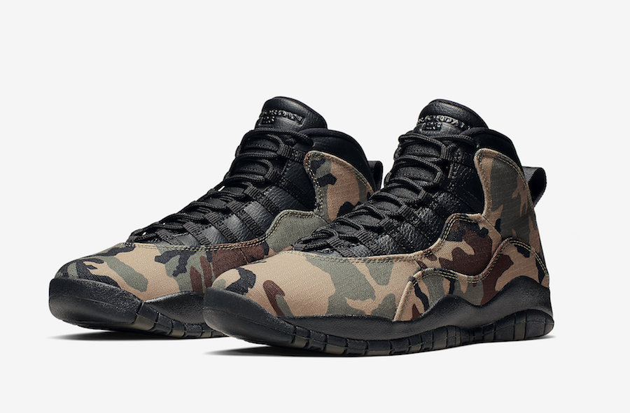 310805-201,AJ10,Air Jordan 10 310805-201 浓浓军事风！Air Jordan 10 沙漠迷彩配色将发售