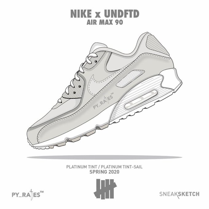UNDFTD,UNDEFEATED,Air Max 90,N  没买到 UNDFTD x ZK4？别着急！全新联名可能下月就要来了！