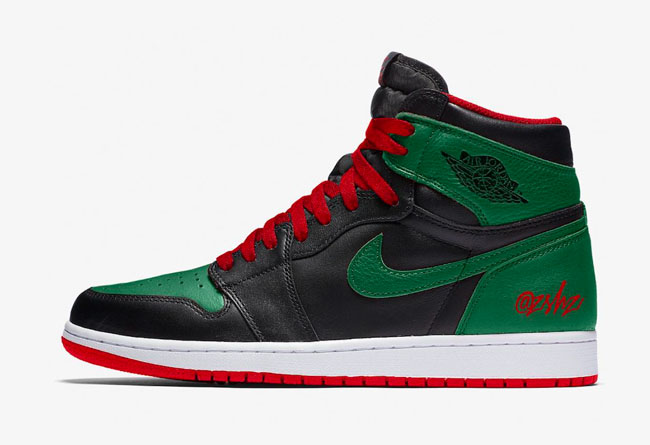 Air Jordan 1,Gucci,AJ1,555088-  Gucci 配色 Air Jordan 1 要来了！发售日期有点特别！