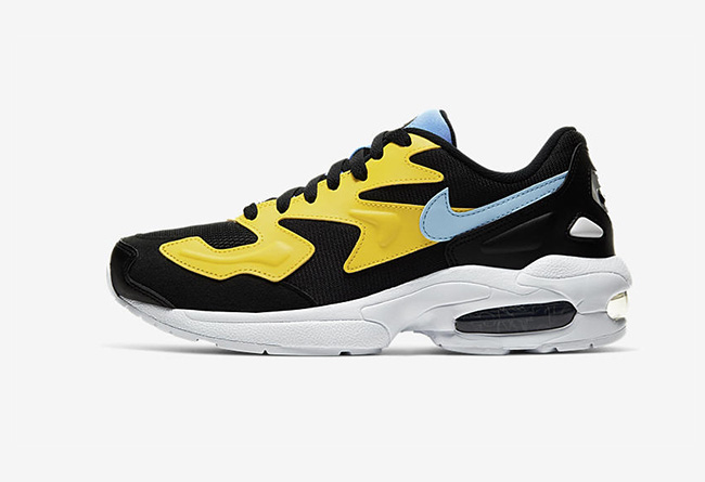 Air Max 2 Light,Nike,CJ7980-70  亮眼黑黄撞色！经典 OG 配色 Air Max 2 Light 首次回归！