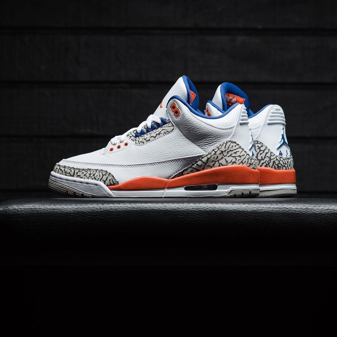 Air Jordan 3,AJ3,Knicks,136064  本周末发售！尼克斯 Air Jordan 3 美图来了，看完更想买！