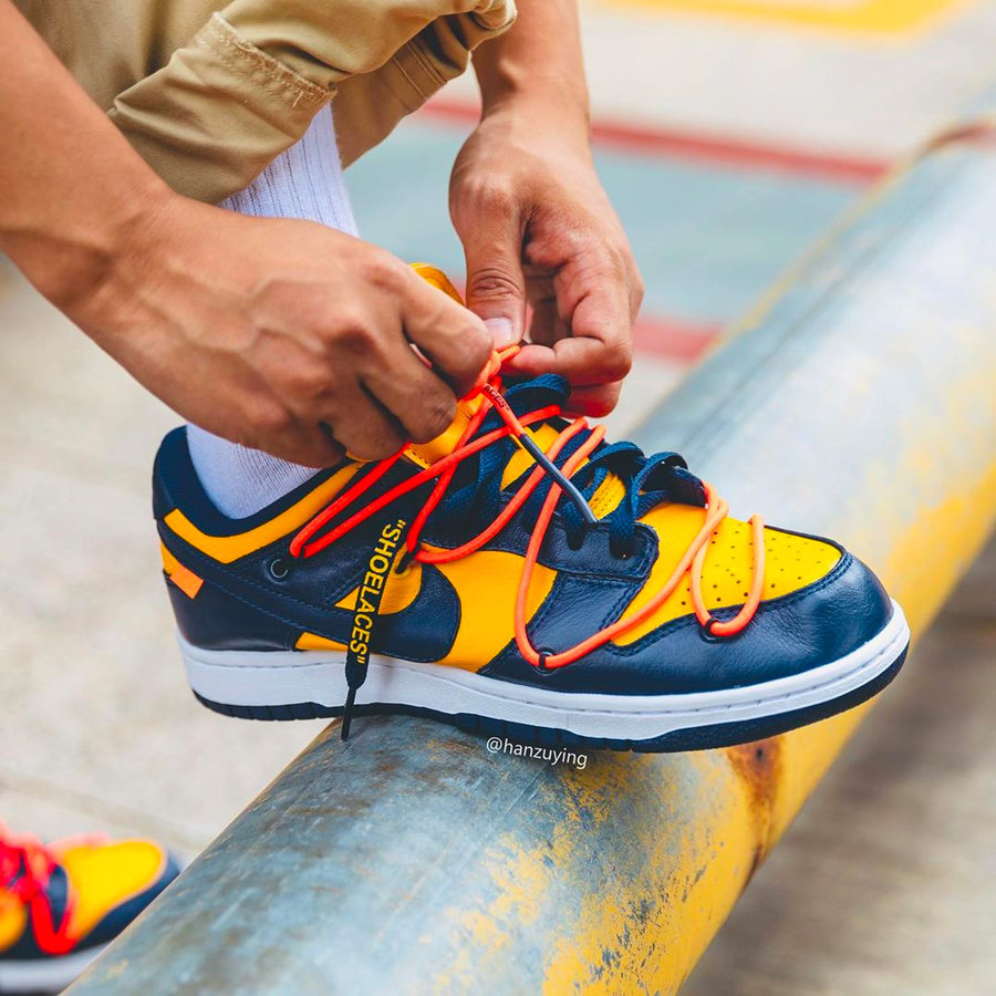 CT0856-700,OW,Dunk Low,OFF-WHI CT0856-700 刷新吸睛指数！下月发售的 OW x Nike Dunk Low 货量信息来了！