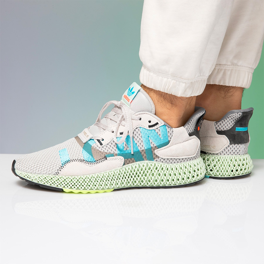 EF9624,ZX4000,adidas,4D EF9624 个性鸳鸯大字！全新 adidas ZX 4000 4D 现已发售