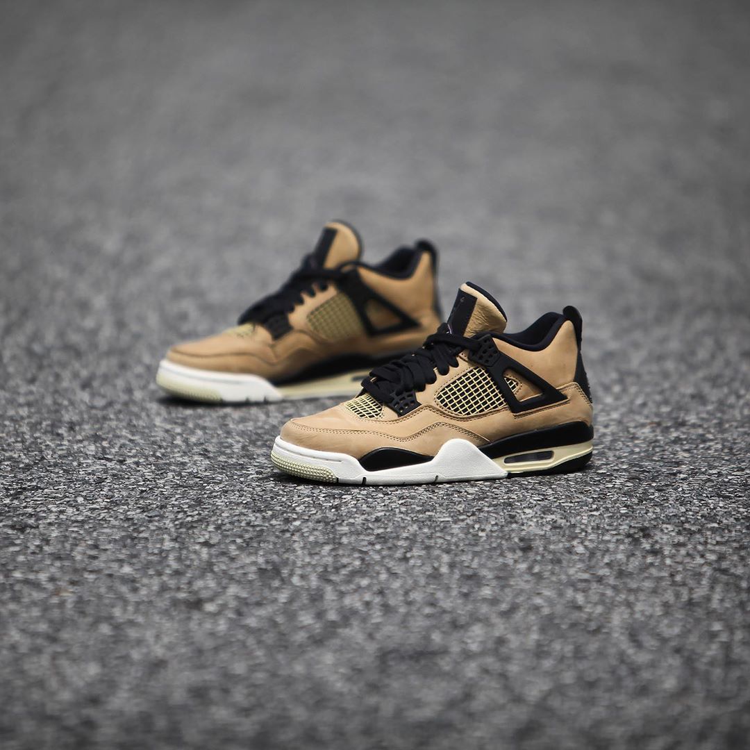 AQ9129-200,发售,Mushroom,AJ4,Air  周董最爱的「珍珠奶茶」！这双 Air Jordan 4 新品他会上脚吗？