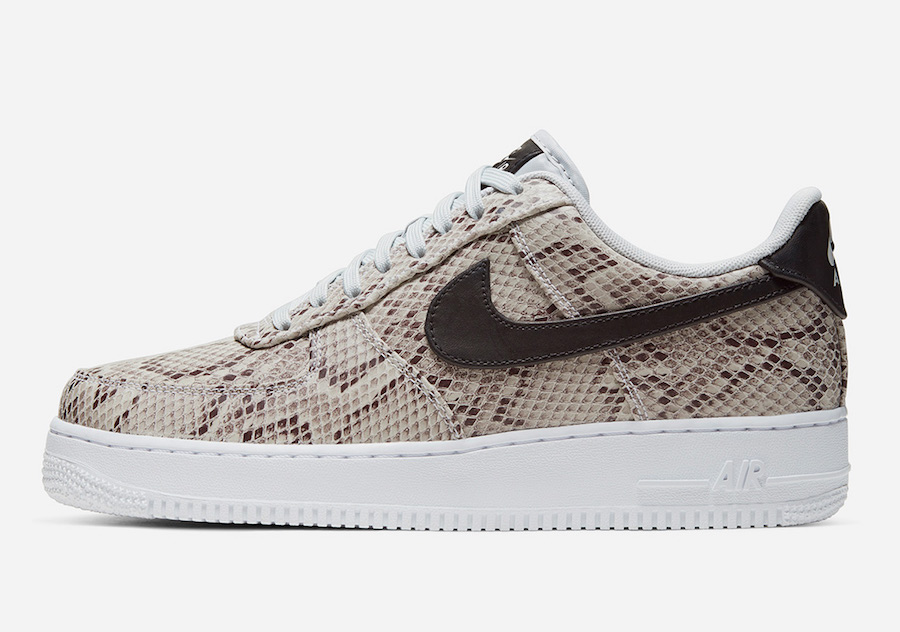 Air Force 1,AF1,Nike  华丽全蛇纹鞋面！这双 Air Force 1 新品真够野！