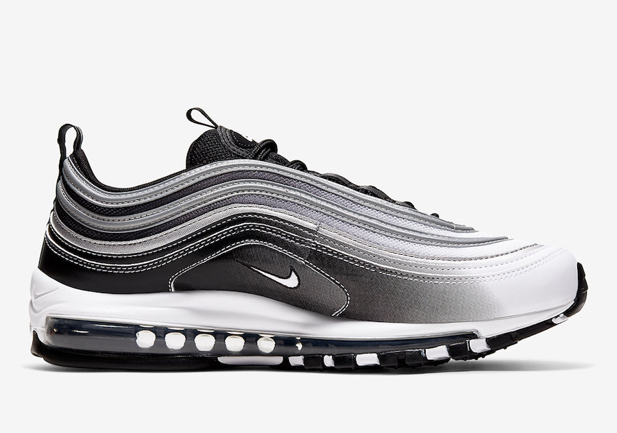 Nike,Air Max 97,921826-016,发售  黑白渐变鞋面！全新 Air Max 97 现已发售