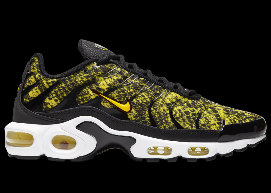 Nike,Air Max Plus,发售  黑黄蛇纹造型！Nike Air Max Plus 全新配色即将发售