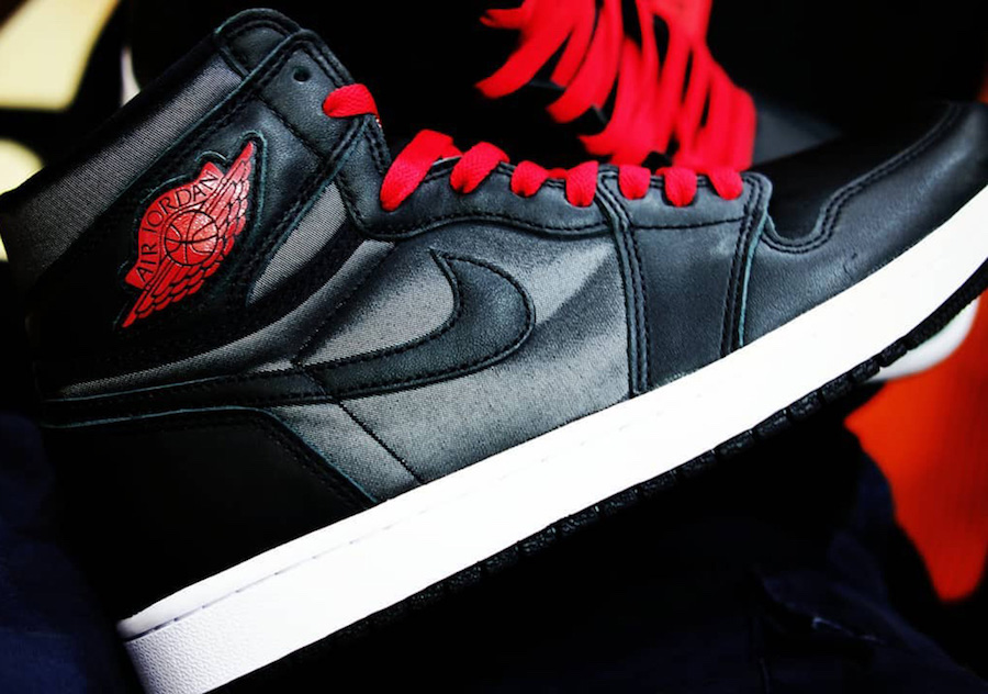 Air Jordan 1,AJ1,555088-060,发售  原来是丝绸材质打造！这双新黑红 Air Jordan 1 是不是又要真香？