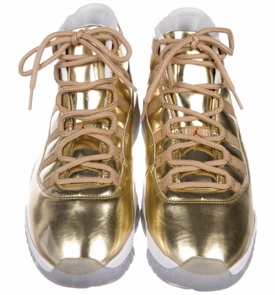 AJ11,Air Jordan 11  街头最亮眼！土豪金 Air Jordan 11 OVO 再度现身！
