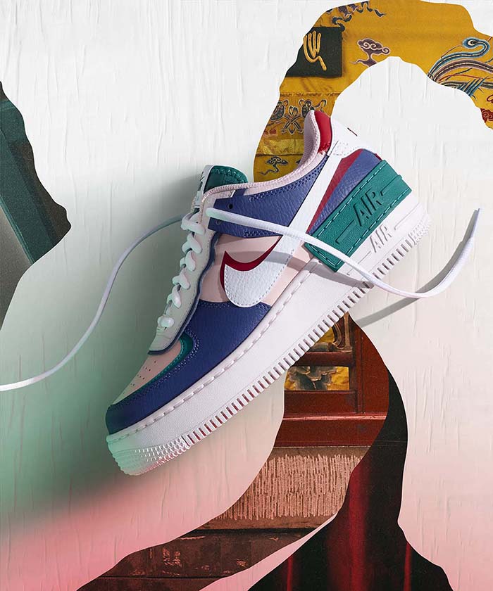 Nike,Air Force 1,CI0919-400  小姐姐上脚的这款 Nike 新品，与 Sacai 联名风格也太像了！