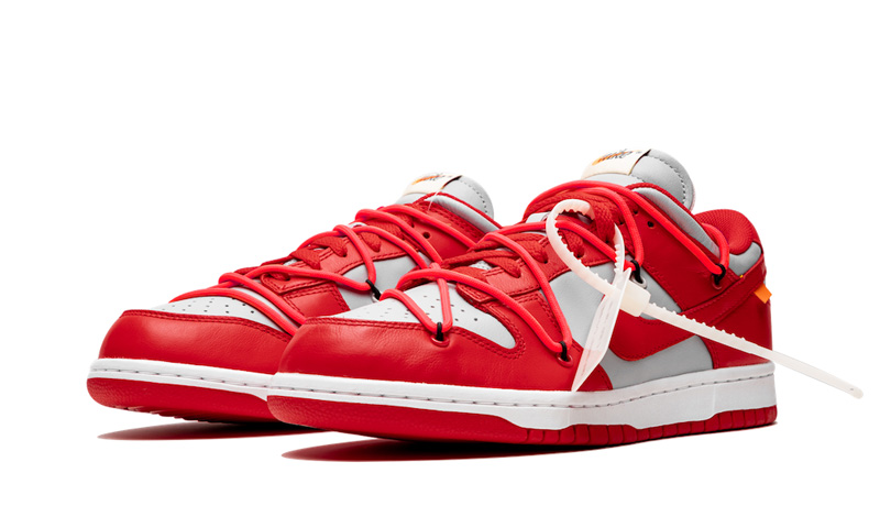 OFF-WHITE,Nike,Dunk Low,发售  清晰实物释出！灰红 OFF-WHITE x Dunk Low 你打几分？
