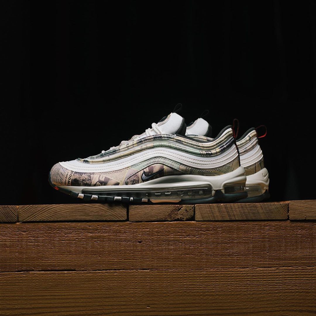 Air Max 97,Nike,921826-108  这份报纸你能穿！全新配色 Air Max 97 现已发售！