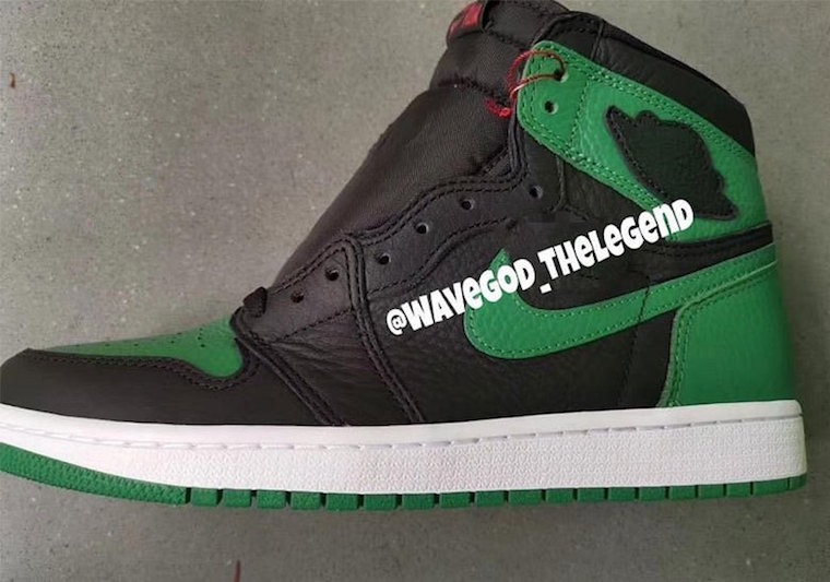 AJ1,Air Jordan 1,555088-030  黑绿 Air Jordan 1 明年 2 月发售！实物谍照首度曝光！
