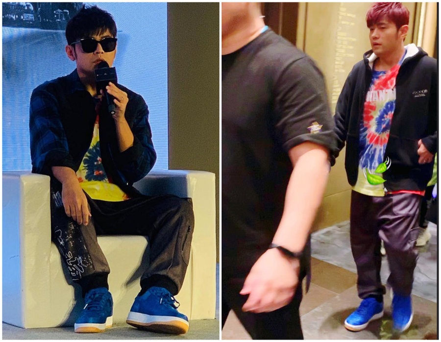 蓝丝绸,CLOT,Nike,Air Force 1,AF1,  周董上脚蓝丝绸！冠希 CLOT x AF1 完整入手信息来了！