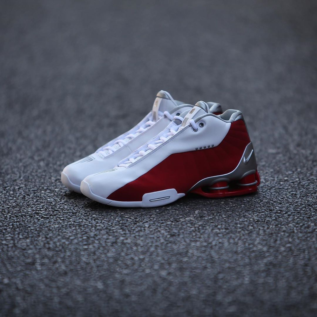 Nike,Shox BB4,发售,AT7843-101  全明星白红配色！Nike Shox BB4 新品实物近赏！发售临近！