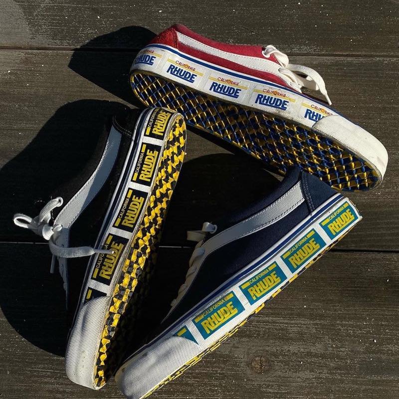 RHUDE,Vans,发售  三款配色挑花眼！全新 RHUDE x Vans 本周发售！
