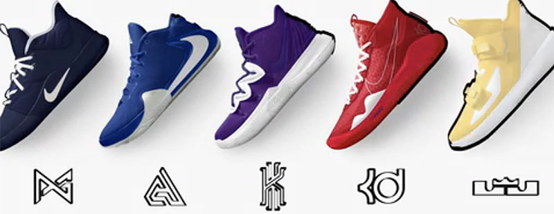 Nike by You,Nike,LeBron,Kyrie  多款球星战靴开启 Nike 定制选项！你与球员们的设计谁更帅？