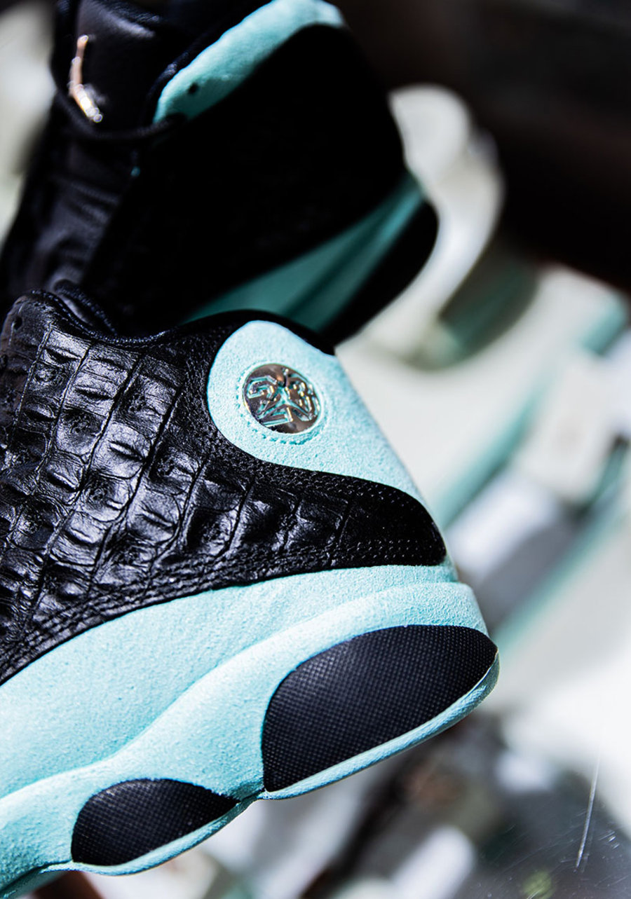 AJ13,Air Jordan 13,Island Gree  细节大变！鳄鱼纹 Air Jordan 13 发售日期提前了！
