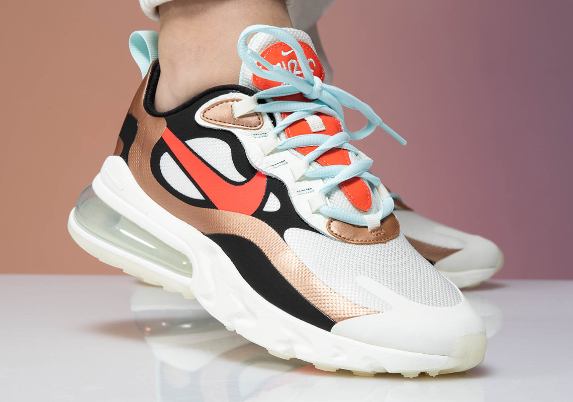 Nike,Air Max 270,React,发售  全新 Air Max 270 React 上脚图释出，有点好看！内含官网链接！