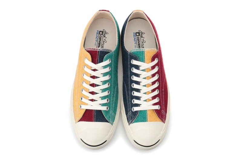 Converse,Jack Purcell,发售  羊毛材质 + 不对称撞色！这双「匡威开口笑」有点帅！